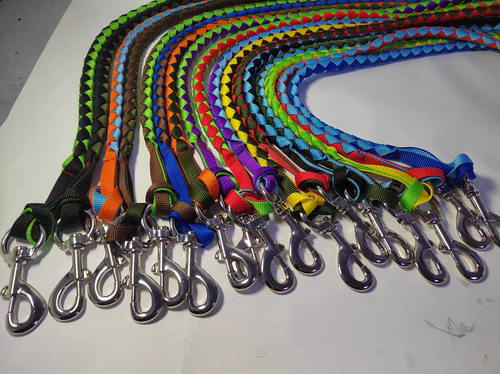 彩色织带牵马绳牵引绳彩色拉马绳高强度牵马绳颜色随机