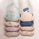 宝宝硅胶围兜ins婴儿喂饭辅食围嘴轻薄儿童防水饭兜用餐吃饭神器