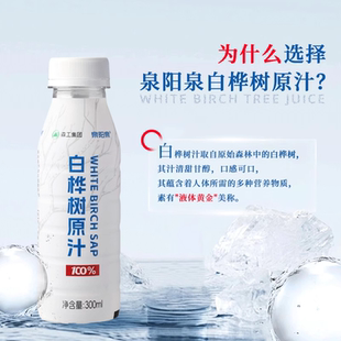 【4.28临期 】泉阳泉长白山300ml植物饮料天然白桦树原汁
