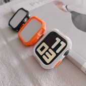 适用苹果手表ultra3保护壳iwatch8910硅胶半包applewatch11防摔软