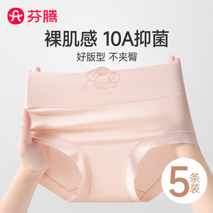 芬腾高腰收腹内裤 女2025新款 莫代尔桑蚕丝10A抗菌裆无痕女三角裤