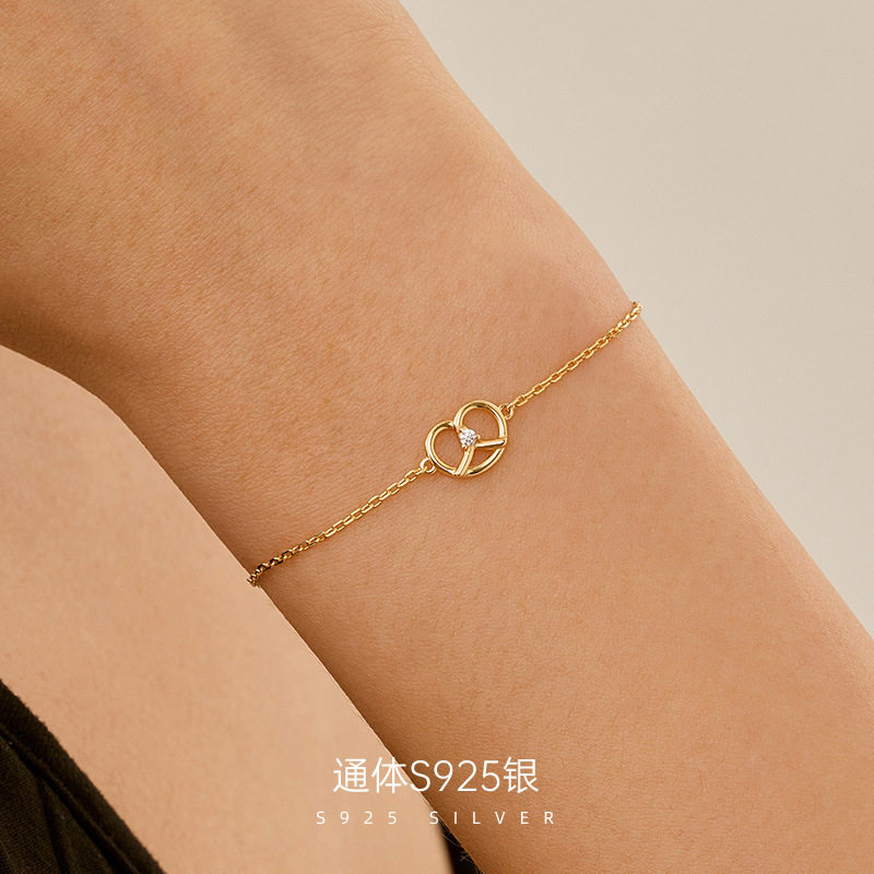 高级感S925纯银ins饰品镀14K金碱