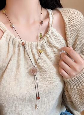 波西米亚异域民族风蝴蝶项链女