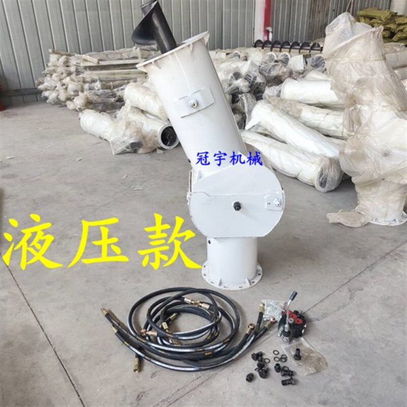 实拍收割机卸粮筒福m田车高炮高位放粮器操作简单经济实用农业配