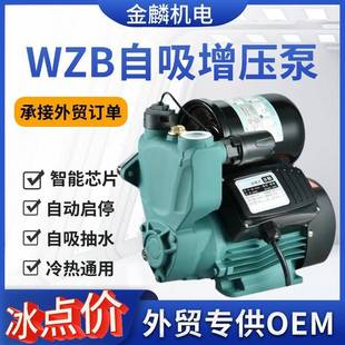 外贸wzb自吸泵家用全自动冷热水增压泵太阳能热水器加压泵抽水泵