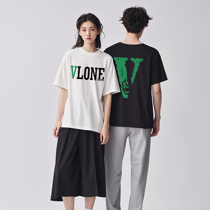 VLONE MABER官方美式宽松短袖t恤女纯棉男女同款情侣装