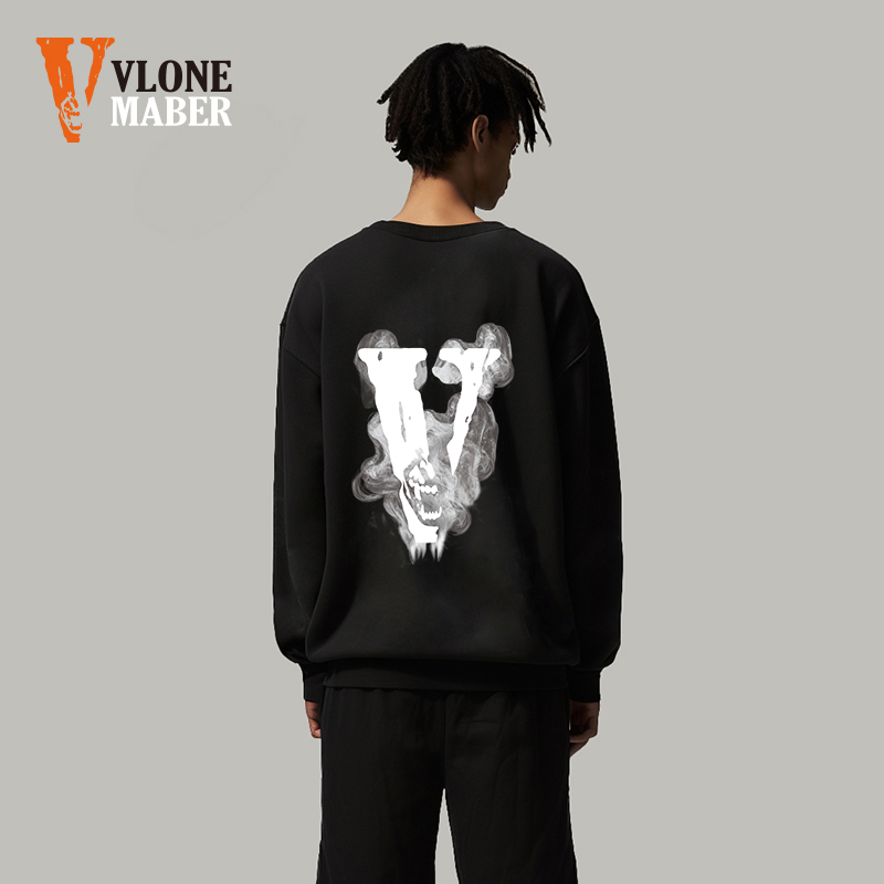 VLONE美式复古圆领卫衣情侣