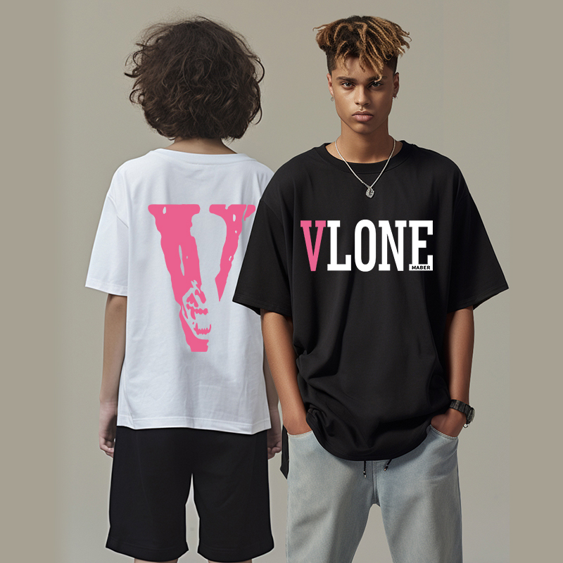 VLONE MABER官方2024年美式宽松短袖t恤女纯棉ins风高街