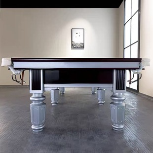台球桌标准型成人中式 黑八比赛级专用大理石青石板钢库台球桌厂家