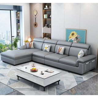 新款北欧现代简约纳米免洗科技布沙发客厅小户型布艺沙发卧室组合