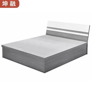 1.8米卧单人床代小户型现家用出租屋主床酒店床带高箱储物双人床