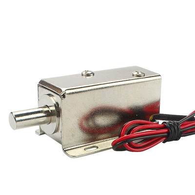小型直流插销式电磁锁LY01伸缩电磁铁DC12v24v可长时间通电电控锁