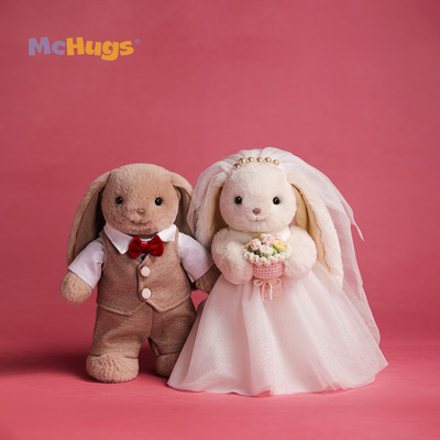 McHugs结婚来瑞特兔毛绒玩偶
