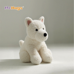 McHugs菲利斯西高地小狗玩偶睡觉抱毛绒玩具生日礼物公仔娃娃