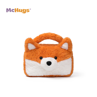 McHugs狐狸Elma手提包毛绒玩偶小方包保龄球包轻奢高级感2026新款