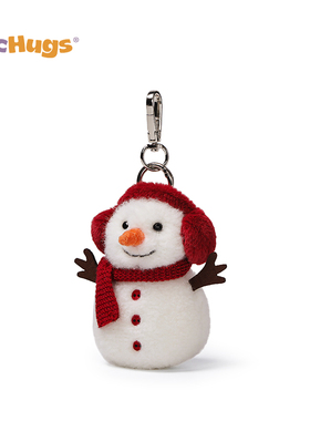 McHugs红彤彤雪人钥匙扣玩偶玩具摆件公仔背包挂件生日圣诞节礼物