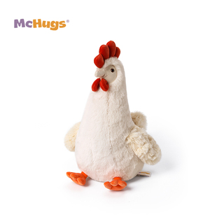 McHugs棉花糖小鸡玩偶睡觉抱枕娃娃毛绒玩具摆件生日礼物趣味公仔