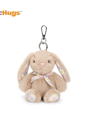 McHugs蝴蝶结兔钥匙扣毛绒玩偶包包挂件挂饰公仔玩具娃娃生日礼物