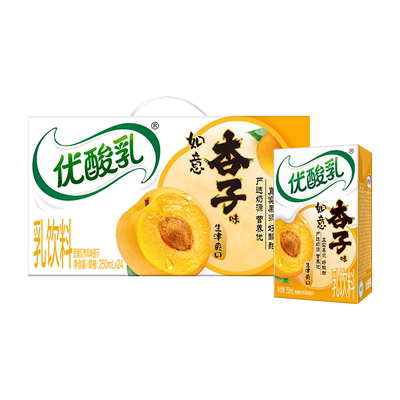 优酸乳盒装250ml如意杏子