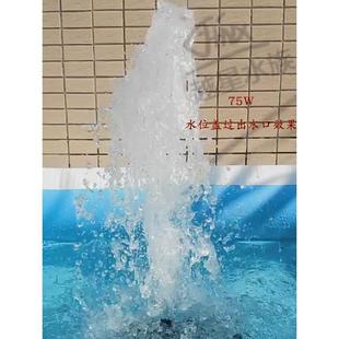 鱼池水泵喷泉专用泵户外水循环过滤泵家用潜水泵220v高扬程大流量