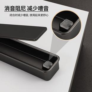 轻奢锌合金竖翻盖黑色柜门抽屉内嵌拉手家用衣柜挖槽橱柜把手