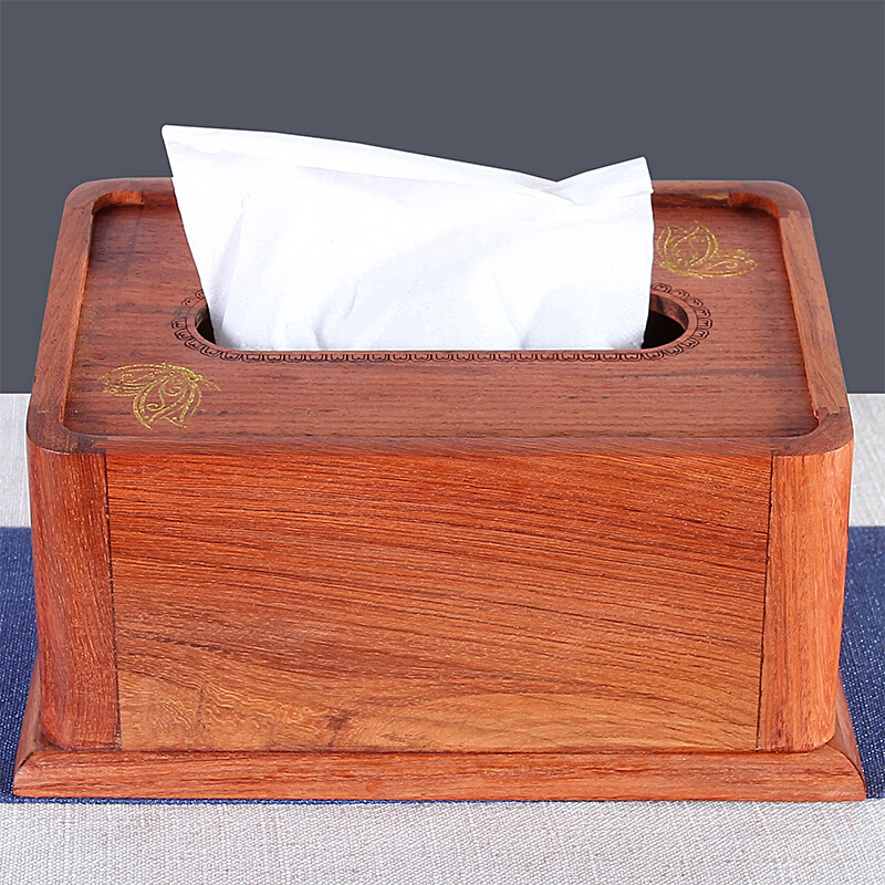 花梨木抽纸盒家用客厅红木纸巾盒餐厅用中式实木桌面纸抽盒新中式