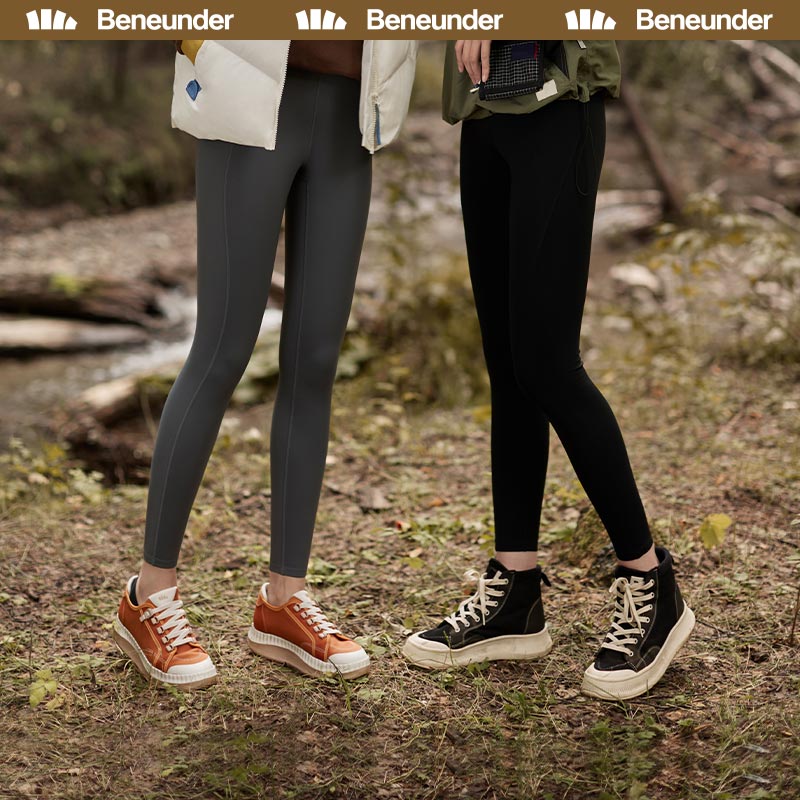 蕉下高腰女秋冬保暖紧身裤户外徒步收腹提臀瑜伽裤紧身休闲打底裤