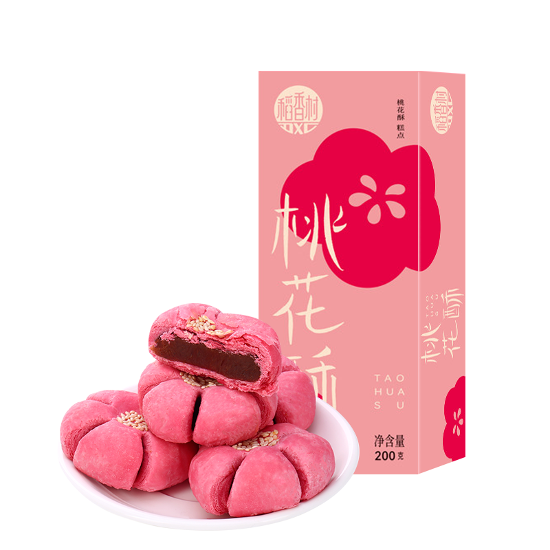 稻香村桃花酥特产休闲零食