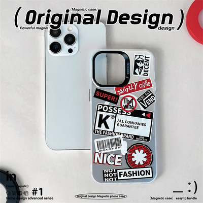 适用于苹果Ipone13Pro贴纸手机壳11ProMax大气趣味12英文创意16ProMax明快细腻15ProMax独特个性13雅致