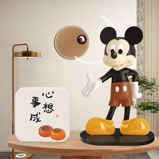 米奇桌面摆件卡通暴力熊小摆台客厅电视柜酒柜欢迎回家家居装 饰品