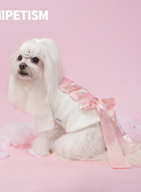 UNIPETISM 甜美蝴蝶结绑带毛衣 宠物衣服猫狗通用款 UNI24T04