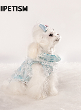UNIPETISM 日韩丝绒花边舒适衣 宠物猫咪狗狗衣服 UNI24T01