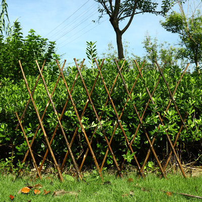 户外竹篱笆小栅栏围栏室外围墙护栏竹子花支架花园竹竿庭院子伸缩