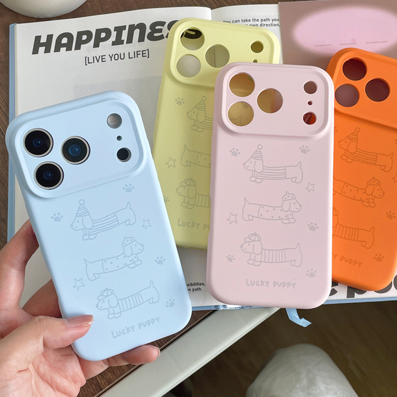 腊肠狗卡通可爱液态硅胶保护套适用iPhone17ProMax手机壳16苹果15