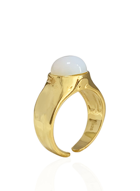 法式优雅小众设计珍珠戒指