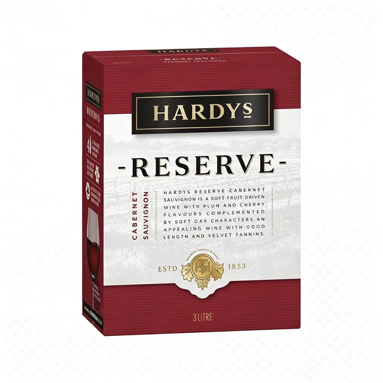 夏迪 / hardys 珍藏赤霞珠红葡萄酒3L 盒装 澳洲原装进口每日红酒
