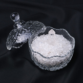 天然紫白粉黄水晶碎石摆件手链消磁石饰品容器收纳盒器皿消磁碗