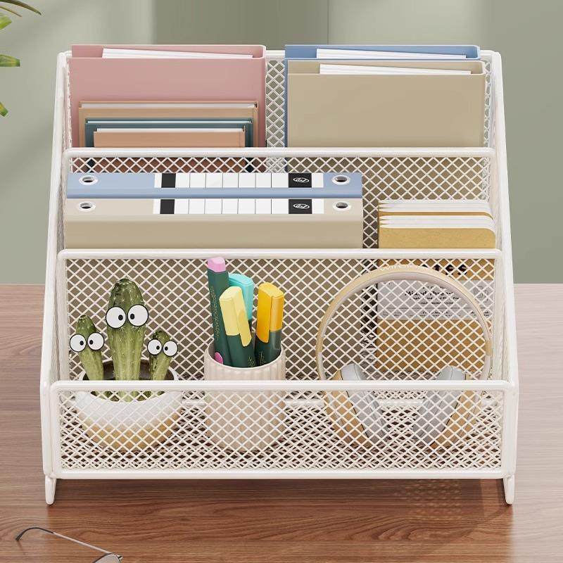 桌面置物架办公桌整理架简易文件收纳盒工位杂物免安装分格储物筐,商业/办公家具,办公储物柜,淘宝优惠券,粉丝福利购,淘宝优惠卷