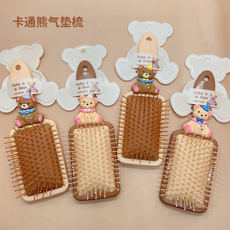 小号可爱便携少女卡通树叶造型顺发梳子排骨家用头皮按摩梳子批发