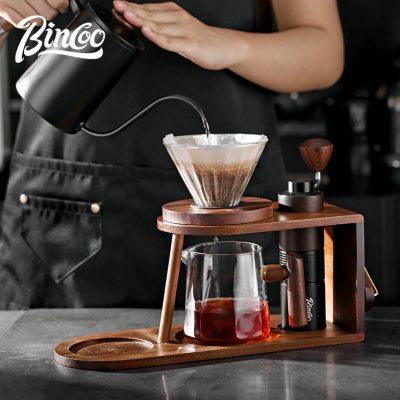 bincoo手冲咖啡壶套装手磨咖啡机手摇咖啡器具支架手冲咖啡收纳架