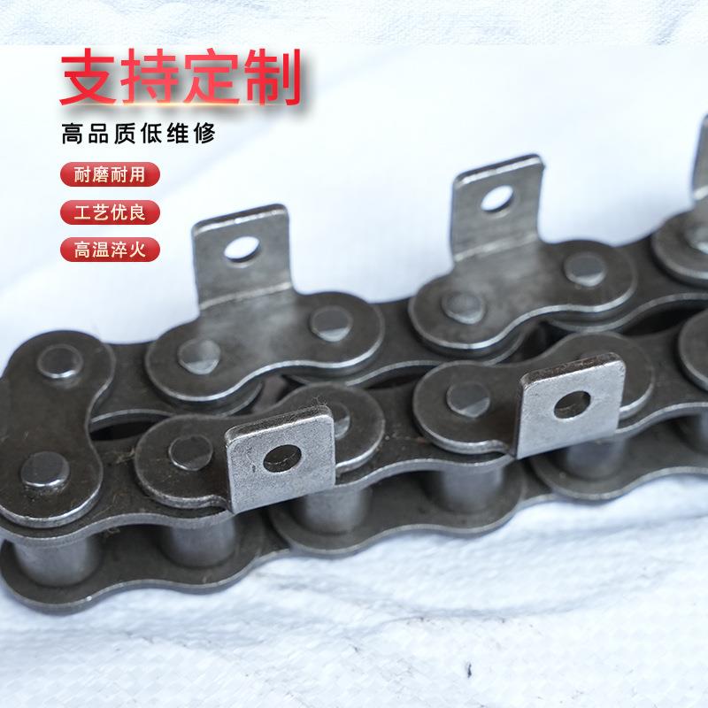 直板链条传动输送带耳朵45/61寸/092810A12A1分6A单B侧双侧单孔双