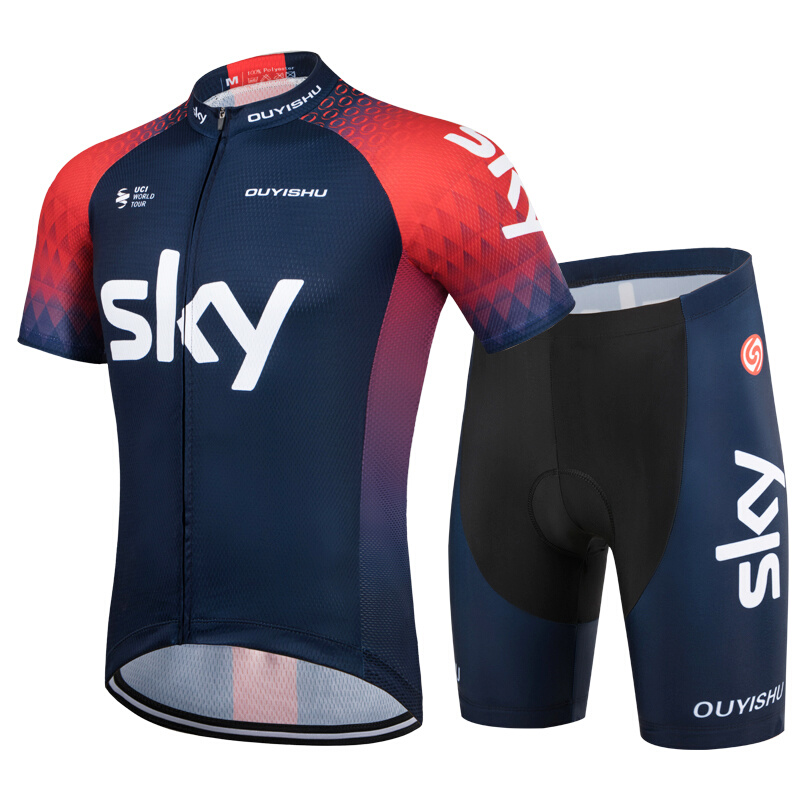 2022新款Sky骑行服男夏季短袖短裤自行车衫透气速干修身车衣装备