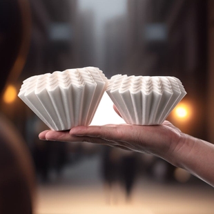 鲜咖悦严 咖啡蛋糕滤纸155-185规格木浆波浪快流速过滤纸手冲配件