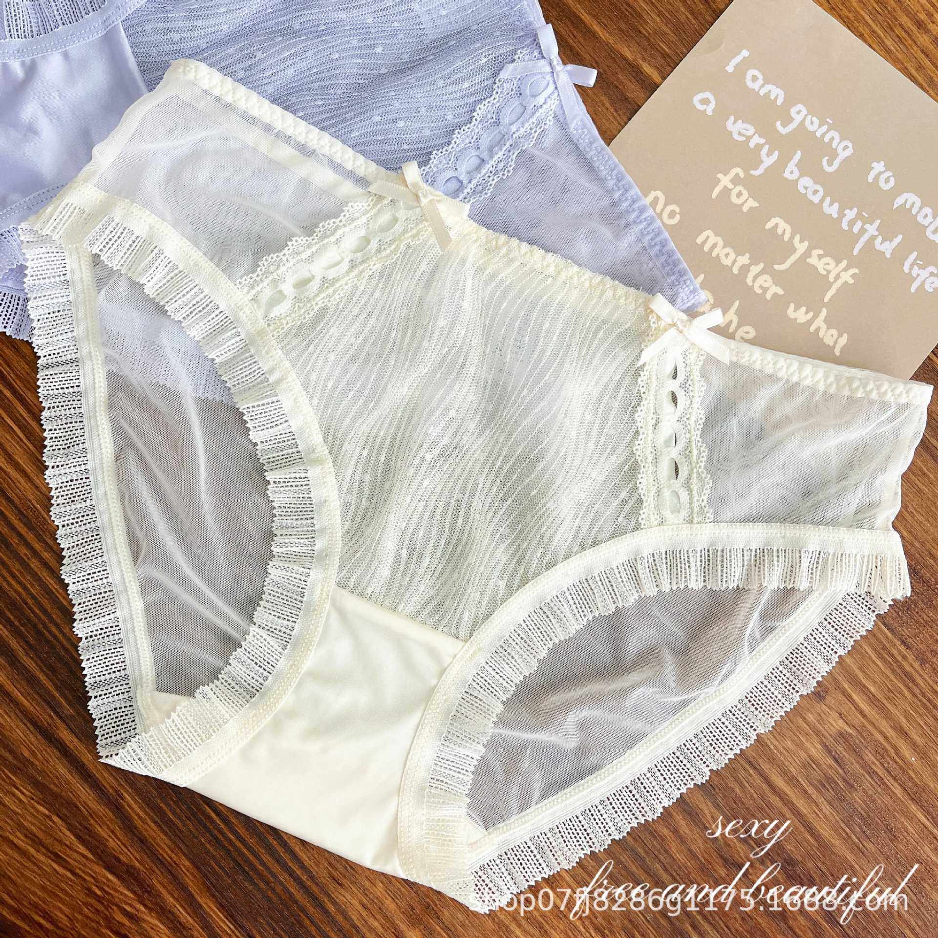 F-8756B超薄裸感纯欲日系甜美镂空网纱蕾丝内裤性感透气女三角裤,女士内衣/男士内衣/家居服,女三角裤,淘宝优惠券,粉丝福利购,淘宝优惠卷