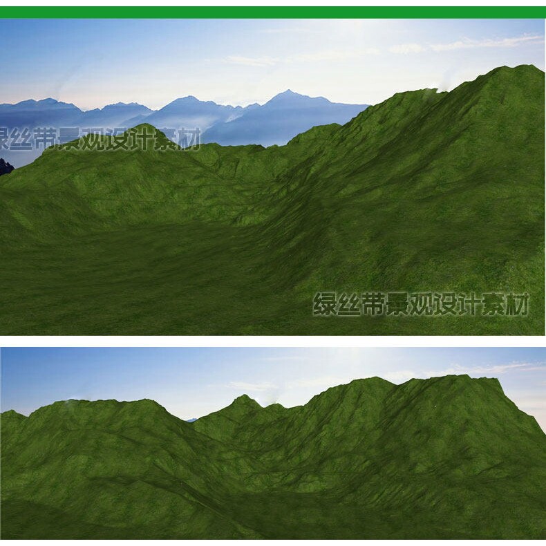 山体山地山坡山脉地形山峰溪流河谷景观丘陵山头高山su模型素材库