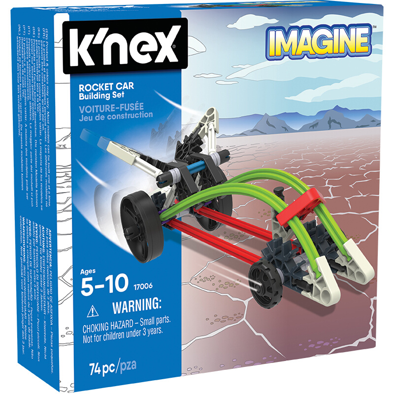 美国KNEX科乐思儿童益智拼插搭积木玩具 IMAGINE组合载具 5-10岁