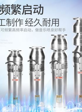 BX62QSP100-6-3KW304不锈钢喷泉泵景观转用泵假山小区潜水泵