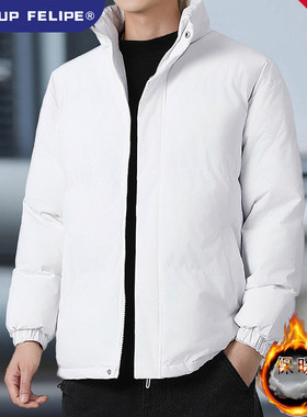 WASSUP FELIPE冬季美式韩版宽松面包服百搭立领保暖棉服外套-团购