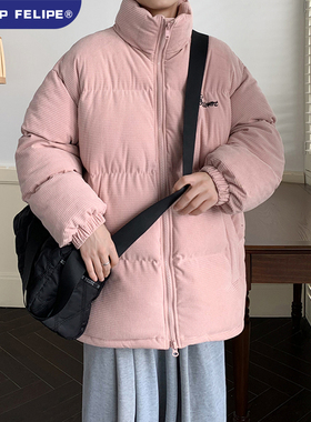 WASSUP FELIPE美式羽绒棉服男款外套冬季棉袄子宽松情侣加厚棉衣