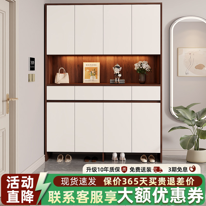 鞋柜家用门口室内入户玄关收纳储物柜多层大容量一体靠墙新款定制,住宅家具,鞋柜,淘宝优惠券,粉丝福利购,淘宝优惠卷